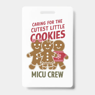 Caring For The Cutest Little Cookies Nicu Nurse ID Badge