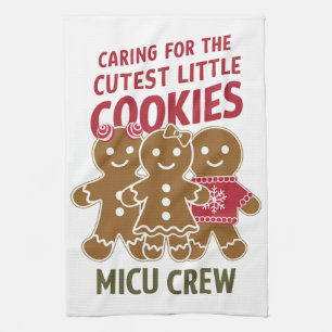 Caring For The Cutest Little Cookies Nicu Nurse Tea Towel