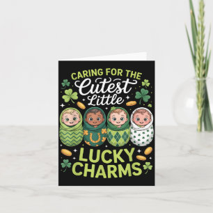 Caring for The Cutest Little Lucky Charms NICU St Card