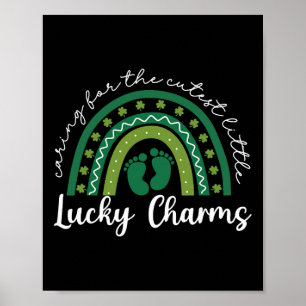 Caring For The Cutest Lucky Charms Nicu St Patrick Poster