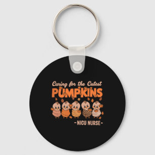Caring For The Cutest Pumpkins Nicu Nurse Thanksgi Key Ring