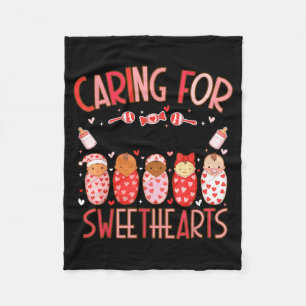Caring For The Cutest Sweethearts Nicu Nurse Valen Fleece Blanket