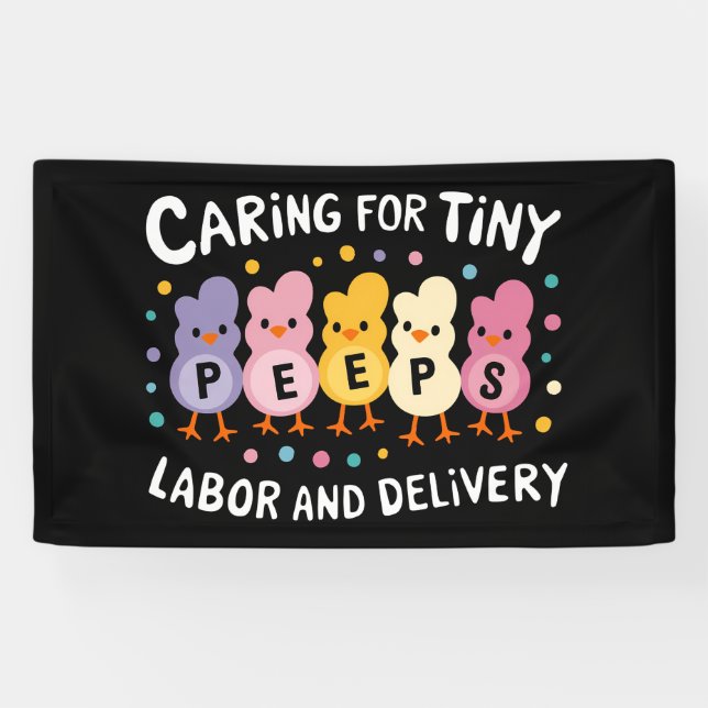 Caring For Tiny Labour And Delivery L&D Nurse Banner (Horizontal)