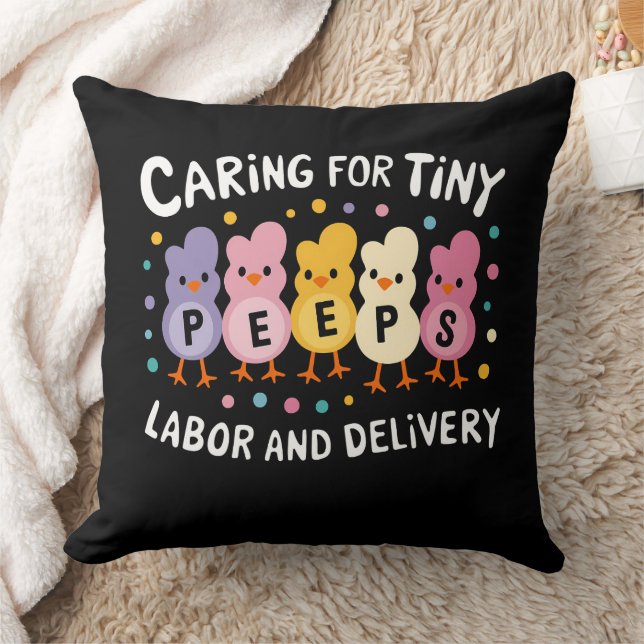 Caring For Tiny Labour And Delivery L&D Nurse Cushion (Blanket)