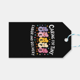 Caring For Tiny Labour And Delivery L&D Nurse Gift Tags