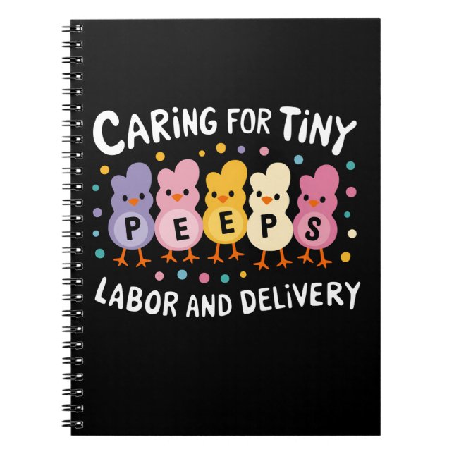 Caring For Tiny Labour And Delivery L&D Nurse Notebook (Front)