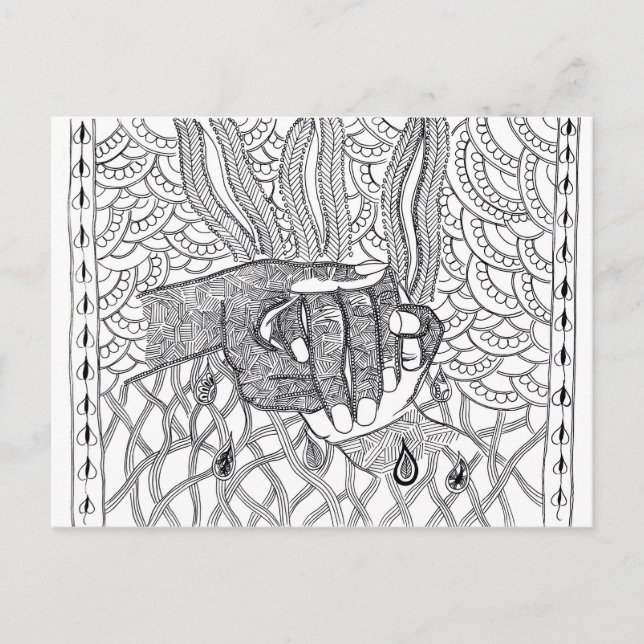 caring hands postcard (Front)