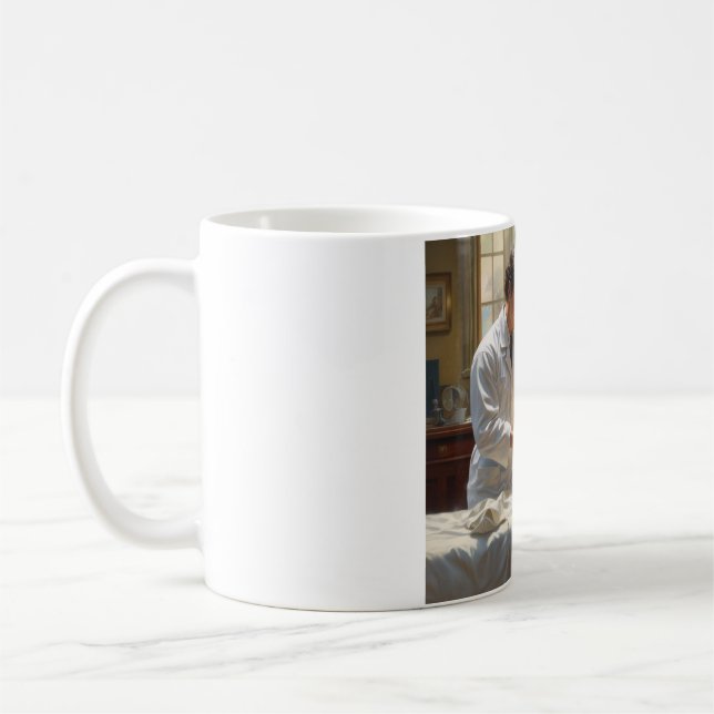 Caring Hands: Sip with Compassion Coffee Mug (Left)