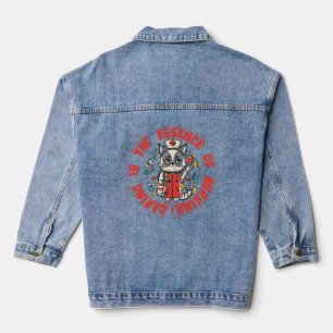 Caring Is The Essence Of Nursing Denim Jacket