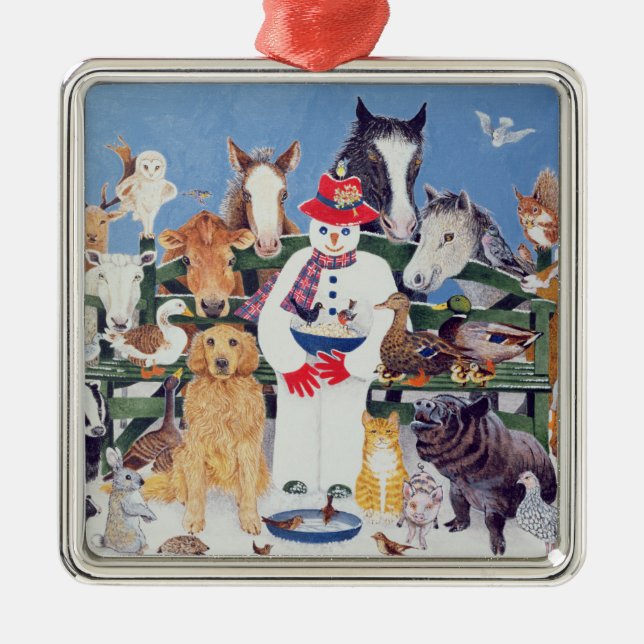 Caring Metal Ornament (Front)