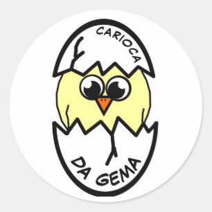 Carioca da Gema Classic Round Sticker