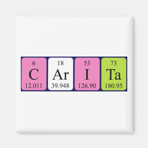 Carita periodic table name magnet