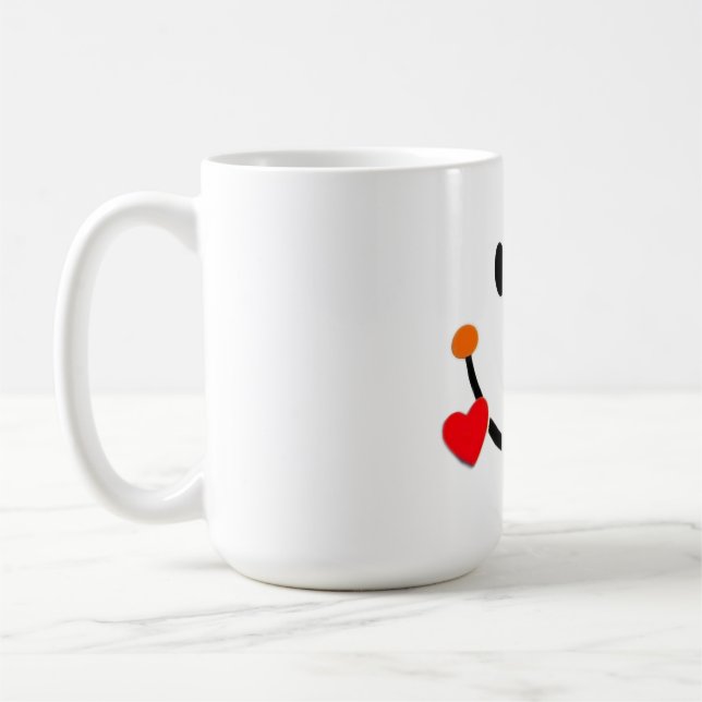 Carita Smiley with Heart Coffee Mug (Left)