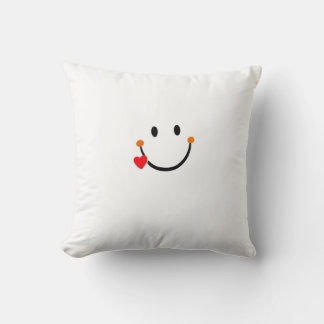 Carita Smiley with Heart Cushion