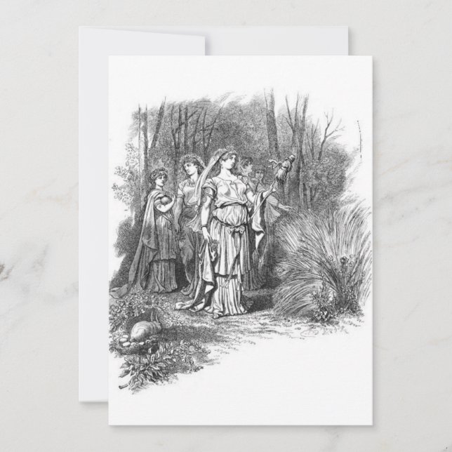 Carl Emil Doepler - Frigg as Ostara Invitation (Front)