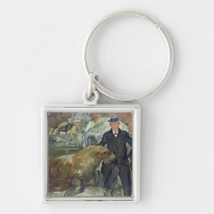 Carl Hagenbeck  in His Zoo, 1911 Key Ring