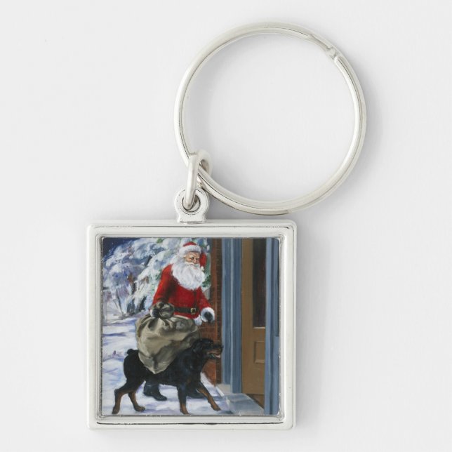 Carl Helping Santa Claus from <Carl's Christmas> b Key Ring (Front)