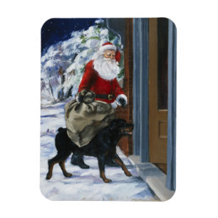 Carl Helping Santa Claus from <Carl's Christmas> b Magnet