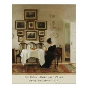 Carl Holsøe Mother and child CC0462 Poster