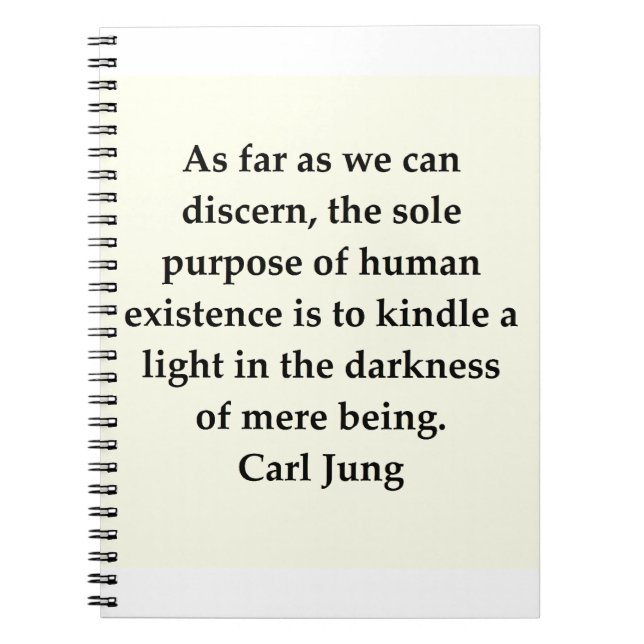 carl jung quote notebook (Front)