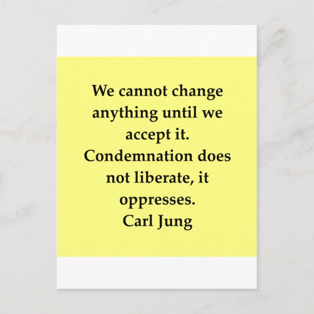 carl jung quote postcard (Front)