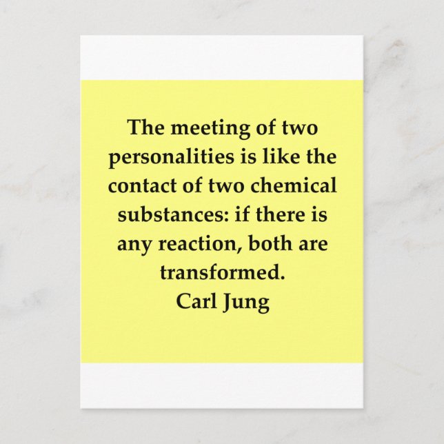 carl jung quote postcard (Front)