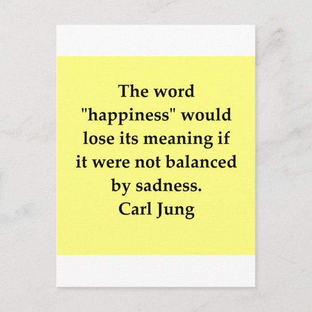 carl jung quote postcard (Front)