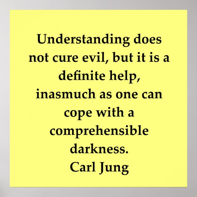 carl jung quote poster (Front)