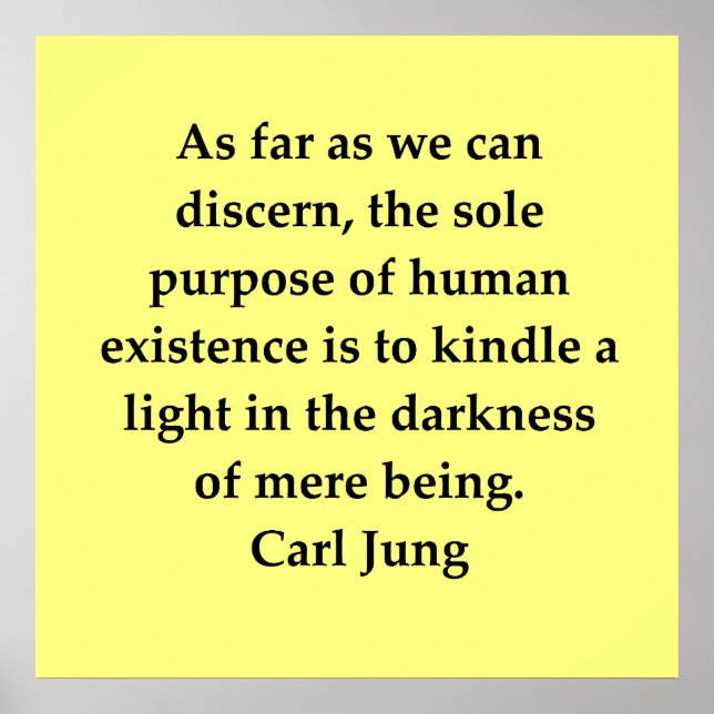 carl jung quote poster (Front)