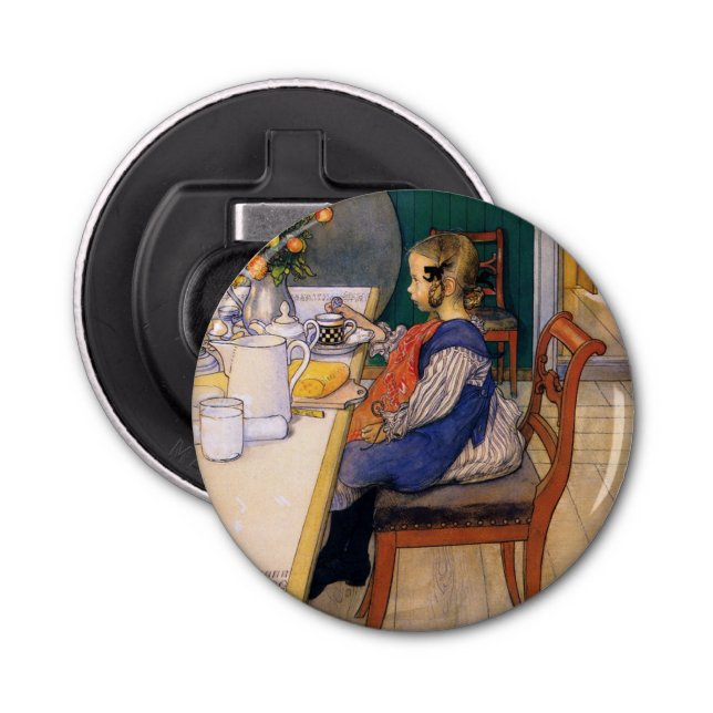 Carl Larsson A Late Riser's Miserable Breakfast Bottle Opener (Front)