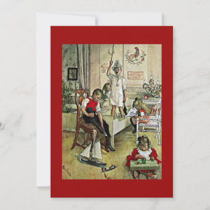 Carl Larsson art: Christmas Morning, Holiday Card
