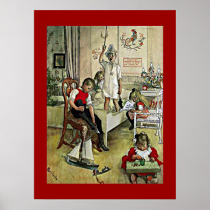 Carl Larsson art: Christmas Morning Poster