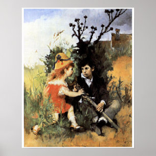 Carl Larsson artwork, Clair Obscur,  Poster