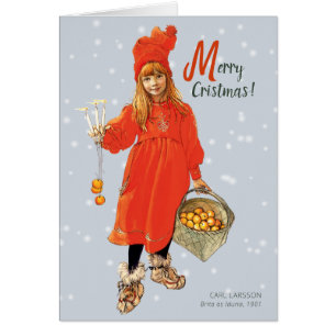 Carl Larsson Brita as Iduna CC0907 Christmas Card