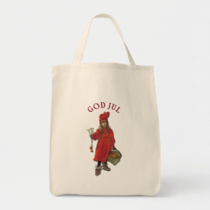 Carl Larsson Brita as Iduna Says God Jul Tote Bag