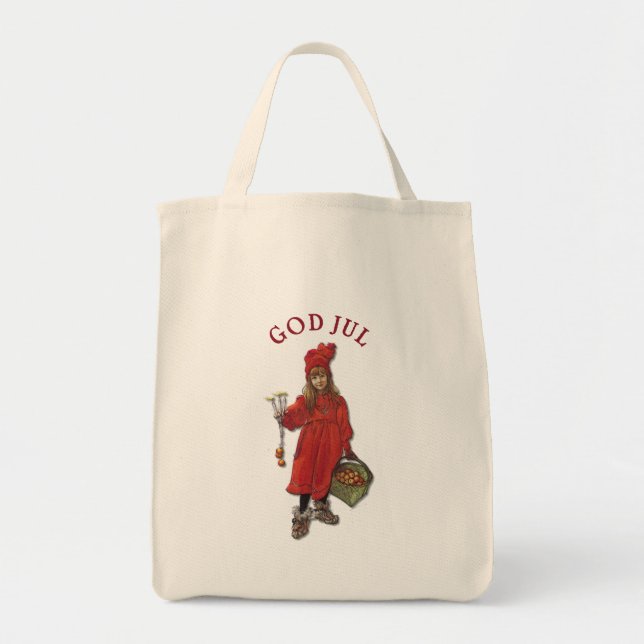 Carl Larsson Brita as Iduna Says God Jul Tote Bag (Front)