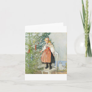 Carl Larsson Christmas Tree Card