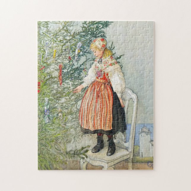 Carl Larsson Christmas Tree Jigsaw Puzzle (Vertical)