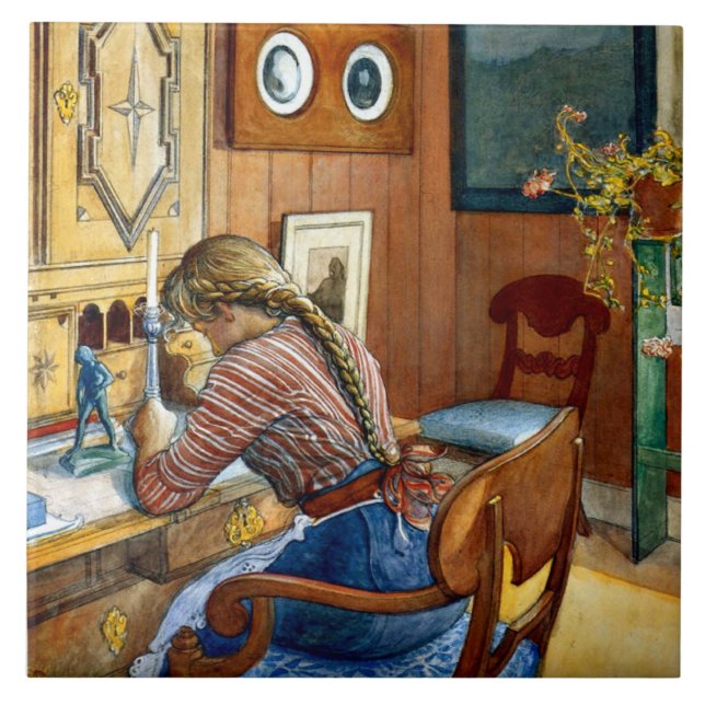 Carl Larsson - Correspondence Ceramic Tile (Front)