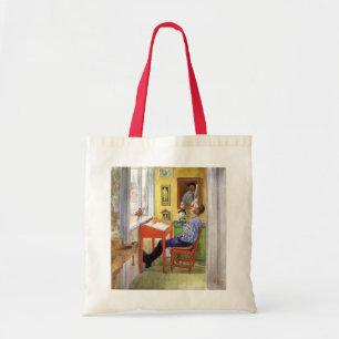 Carl Larsson Esbjorn at Red Desk Vintage Art Tote Bag