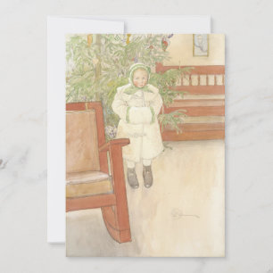 Carl Larsson - Girl and rocking chair Invitation