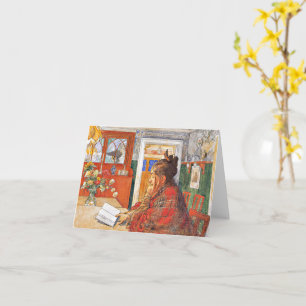 Carl Larsson - Karin Reading Card