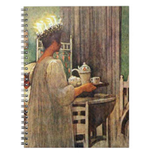 Carl Larsson St. Lucia Day Christmas in Sweden Notebook