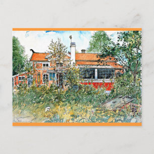 Carl Larsson: The Cottage, Painting by Larsson Postcard
