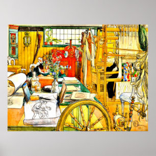 Carl Larsson - The Workshop Poster