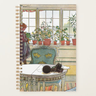 Carl Lasson - Flowers On The Windowsill Planner