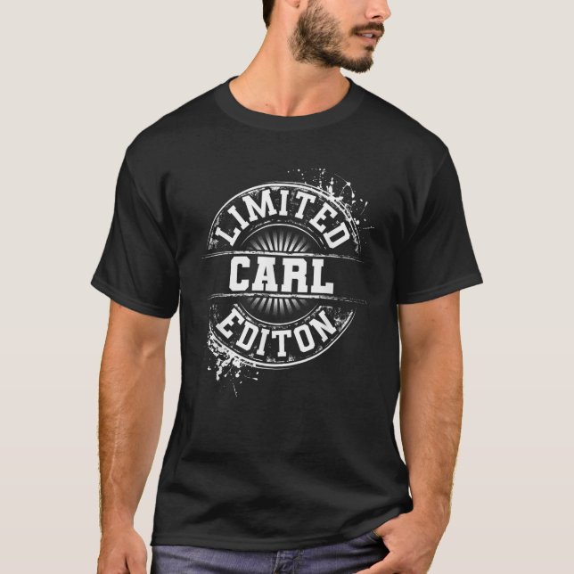 CARL Limited Edition Funny Personalised Name Joke  T-Shirt (Front)