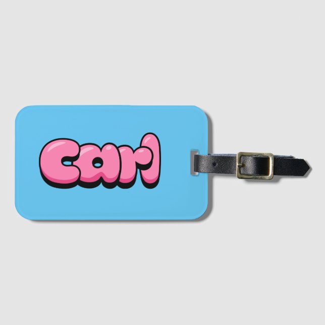 Carl Luggage Tag (Front Horizontal)