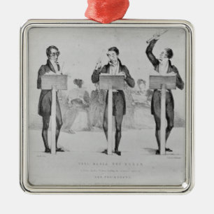 Carl Maria von Weber at Covent Garden Theatre Metal Ornament