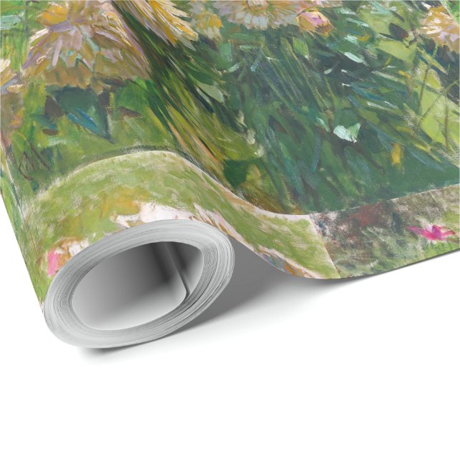 Carl Moll Vintage Dahlias Wrapping Paper (Roll Corner)